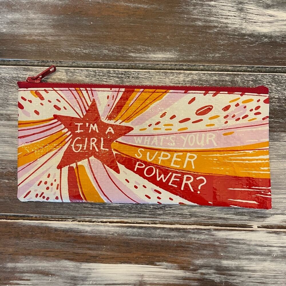 I’m a Girl What’s Your Super Power? Bag 9”x4.5”